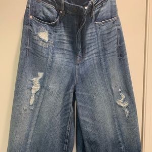 G Star Raw  distressed gaucho/culottes.  size 28    NWOT TTS.